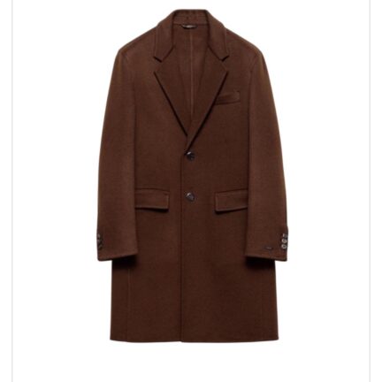 Single-breasted cashmere coat