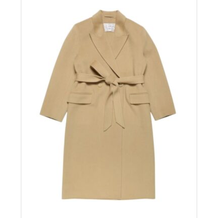 Double-breasted cashmere coat