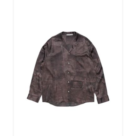 Button-up shirt printed