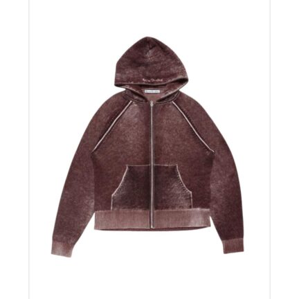 Hooded zipper sweater