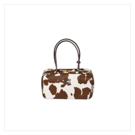 Printed leather Beau bag