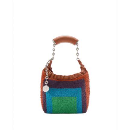 Mini Squeeze bag in beaded leather