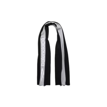 3b Sports Icon Sporty Scarf in Black/white