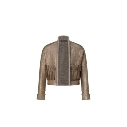 Boxy Glitter Knit Cardigan