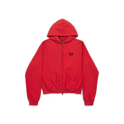 Women's Laurel Classic Zip-up Hoodie Regular Fit in Red/black