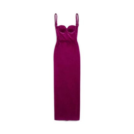 Women's Fitted Gown in Plum