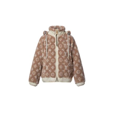 Monogram Fleece Hooded Jacket