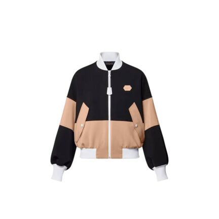 Color-Blocked Bomber Jacket