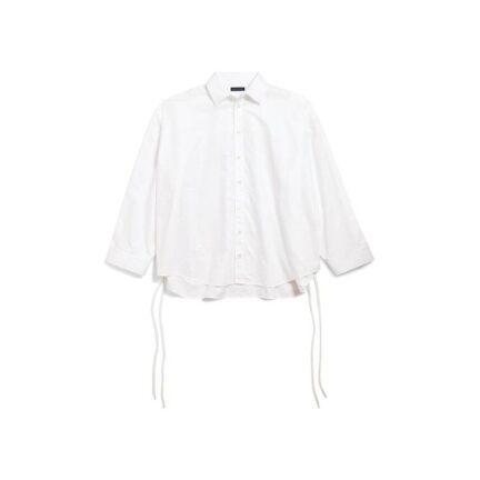 Women's Lace-up Shirt in White