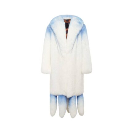 LONG SILVER FOX COAT