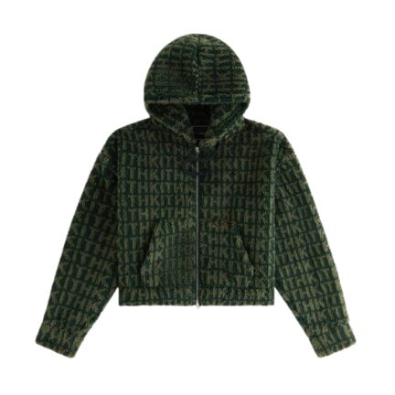 Kith Women Sylas Sherpa Monogram Zip Hoodie