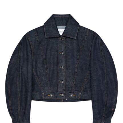 Back-to-front Cocoon jacket in raw denim
