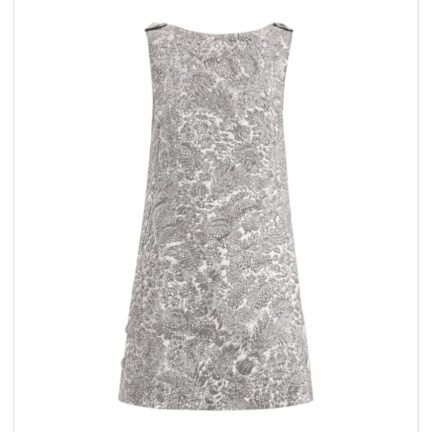 Floral jacquard dress
