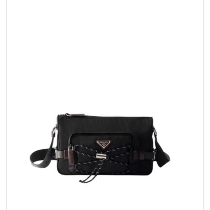 Prada Speedrock Re-Nylon and leather shoulder bag