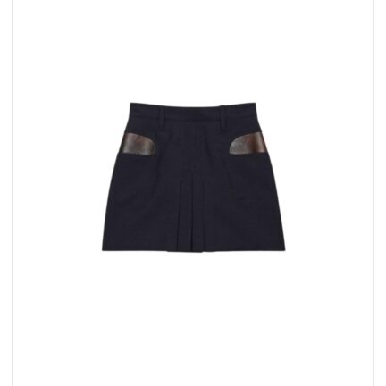 Kid mohair mini skirt