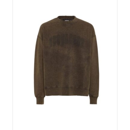 Loose Fit Raw Edge Crewneck