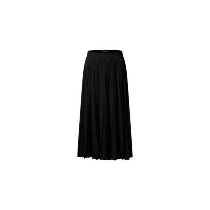 Monogram Accent Pleated Skirt