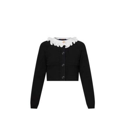 Ruffle Collar Cardigan