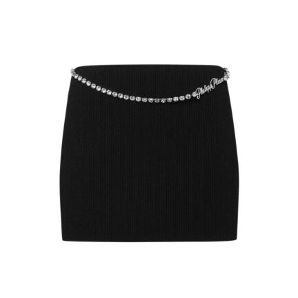 VISCOSE STRETCH MINI SKIRT SIGNATURE