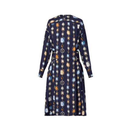 Long-Sleeved Necklace Dress