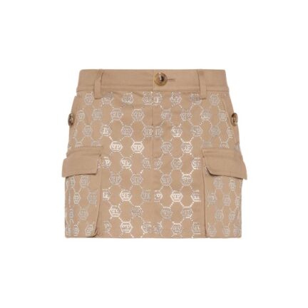 Cargo Mini Skirt Strass Monogram