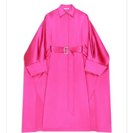 Cocoon dress in satin