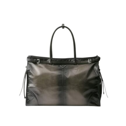 Prada Bonnie antiqued leather tote bag