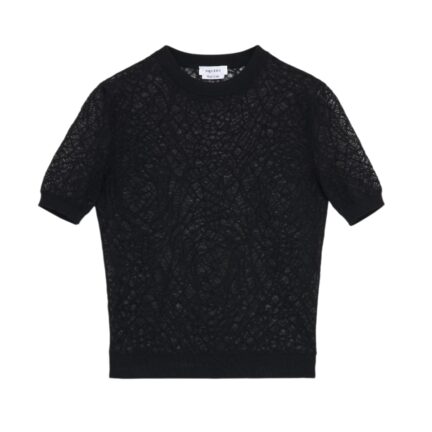 Women's Spider Lace Top in Black