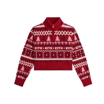 Kithmas Women Hunter II Chenille Fair Isle Quarter Zip