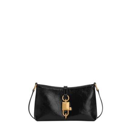 Lock shoulder bag in calfskin