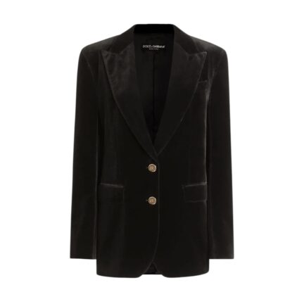 Smooth velvet jacket