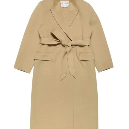 Double-breasted cashmere coat