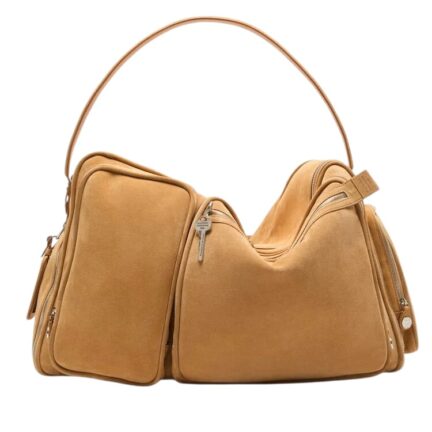 Camero Hotel suede shoulder bag