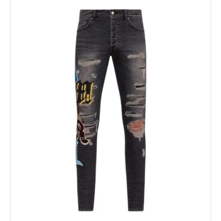 VARSITY PATCH SKINNY JEAN