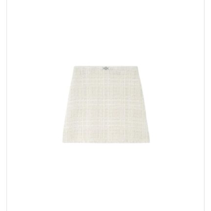 Tweed Cotton Mini Skirt