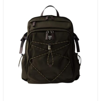 Prada Speedrock Re-Nylon and leather backpack