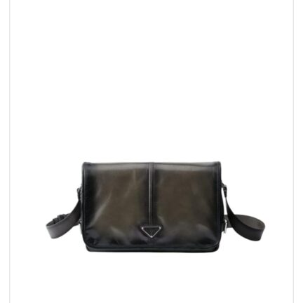 Antiqued leather shoulder bag