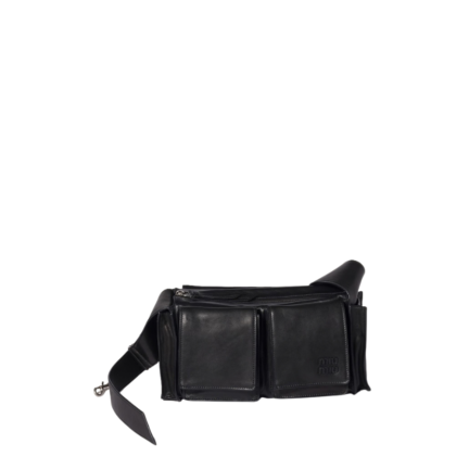 Utilitaire nappa leather shoulder bag