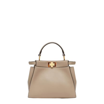 Peekaboo Mini Dove grey leather bag