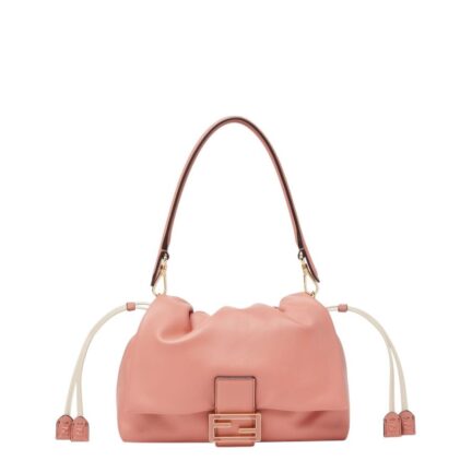 Mamma Baguette Medium Pink nappa leather bag