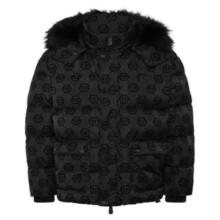 Mid Length Down Jacket Monogram