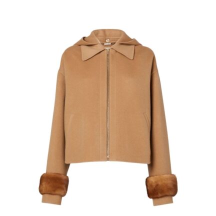 Jacket Beige double-sided cashmere jacket