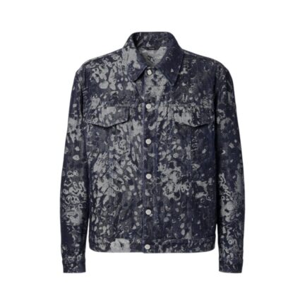 Jeans Jacket Blue jacquard denim jacket