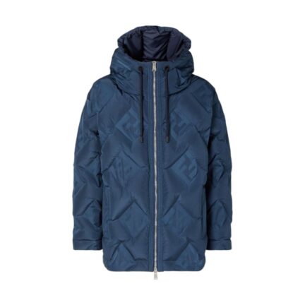 Down Jacket Dark blue FF technical fabric down jacket