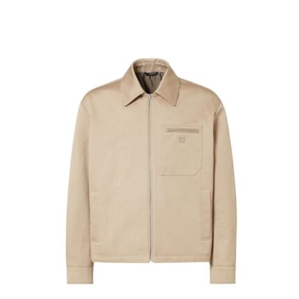 Blouson Beige gabardine blouson