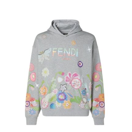 Fantastic Fendi Future sweatshirt Grey cotton sweatshirt with print