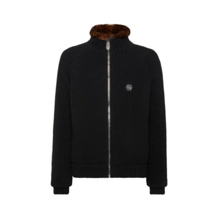 Wool Knit Collar Jacket