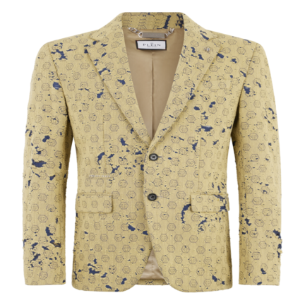 Destroyed Denim Jacquard Blazer Monogram