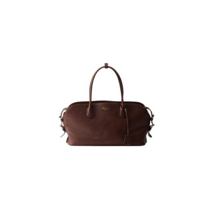 Large leather tote bag