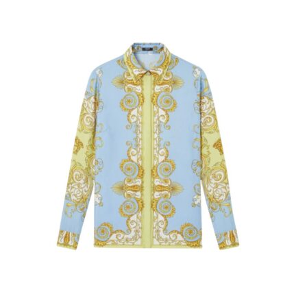 Printed Silk Twill Shirt